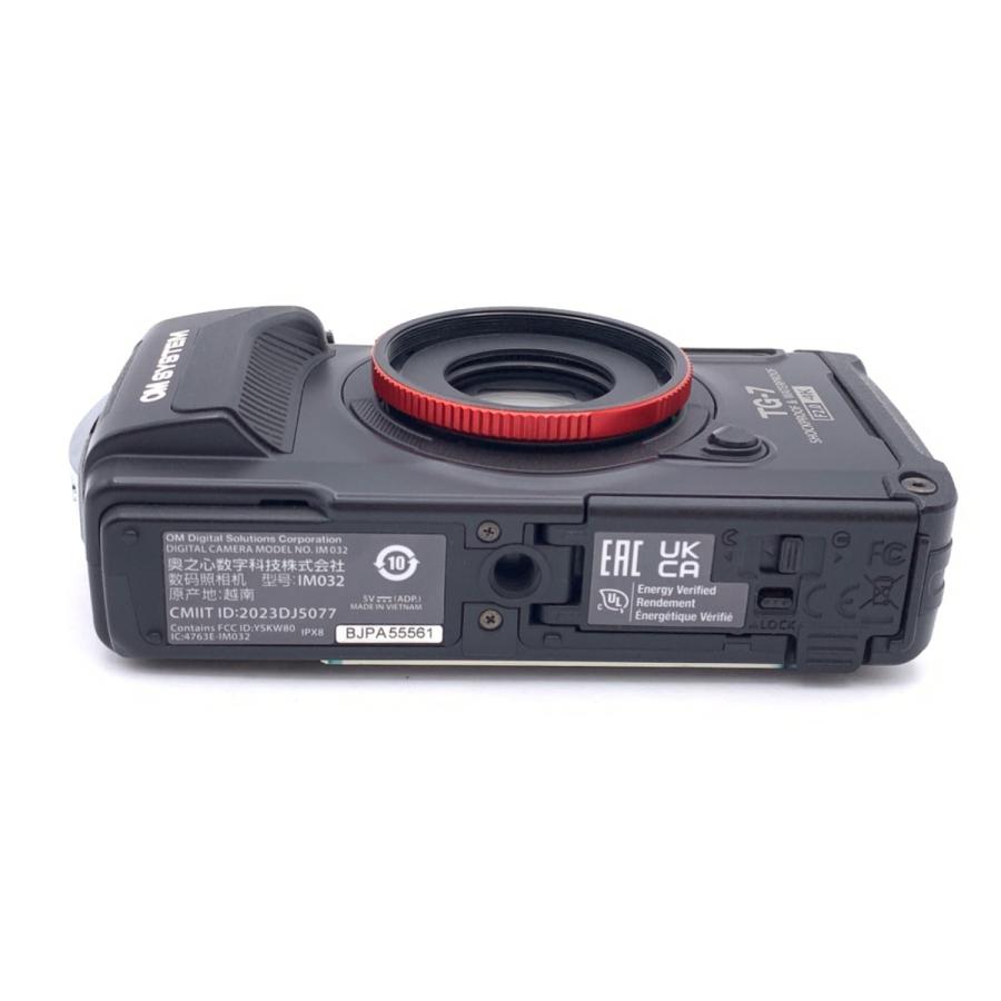 中古】 【並品】 OM SYSTEM Tough TG-7 BLK ブラック : カメラの