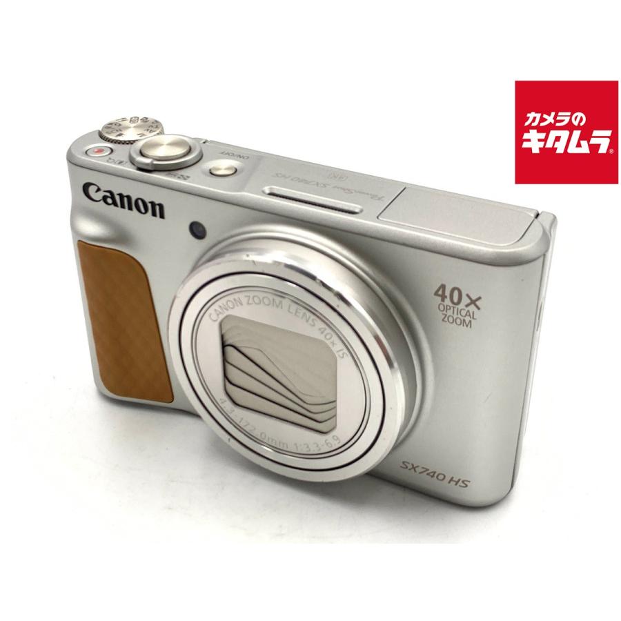 中古】 【並品】 キヤノン PowerShot SX740 HS シルバー : カメラの