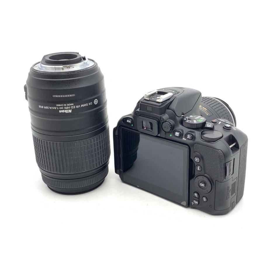 【中古】Nikon D5500 ダブルズームキット ブラック 中古】 【並品】 ニコン D5500 ダブルズームキット ブラック