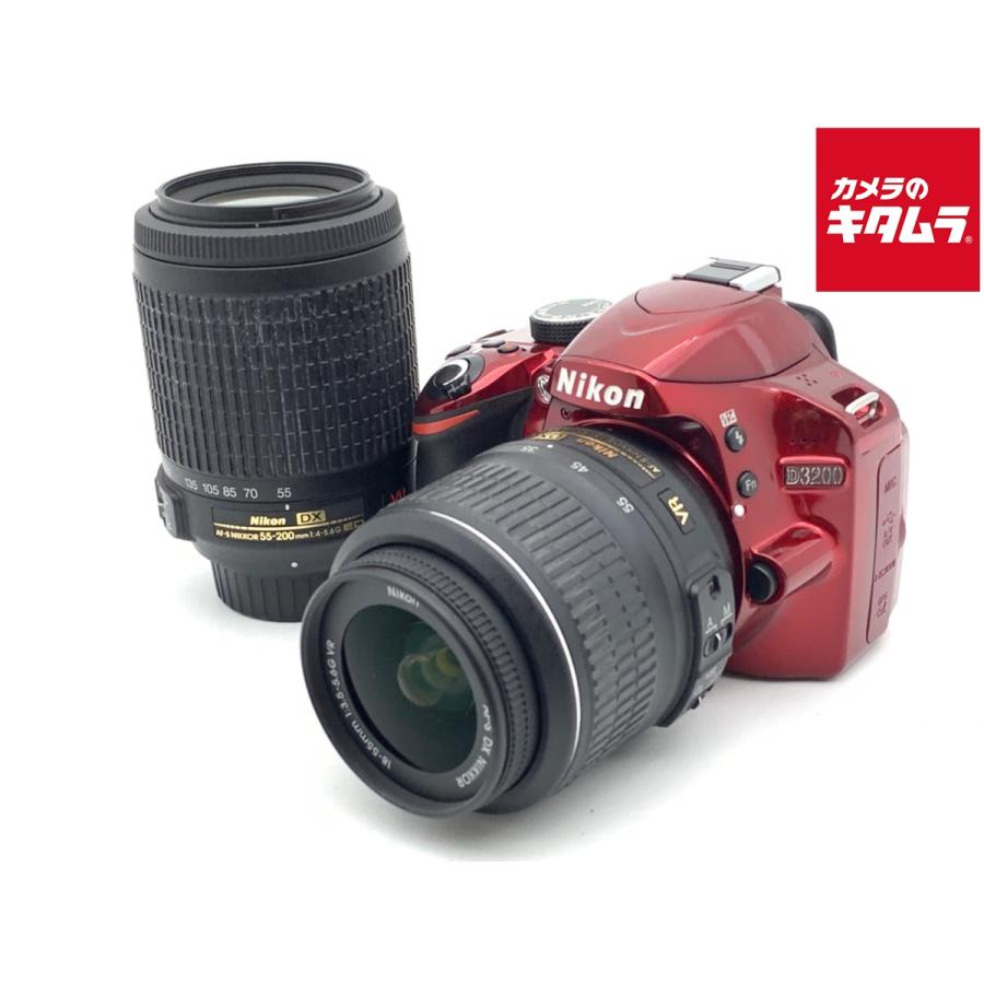Nikon D3200 200mm ダブルズームキッ トレッド【美品】 +α Nikon D3200 200mm ダブルズームキッ トレッド【美品】 +α Nikon D3200