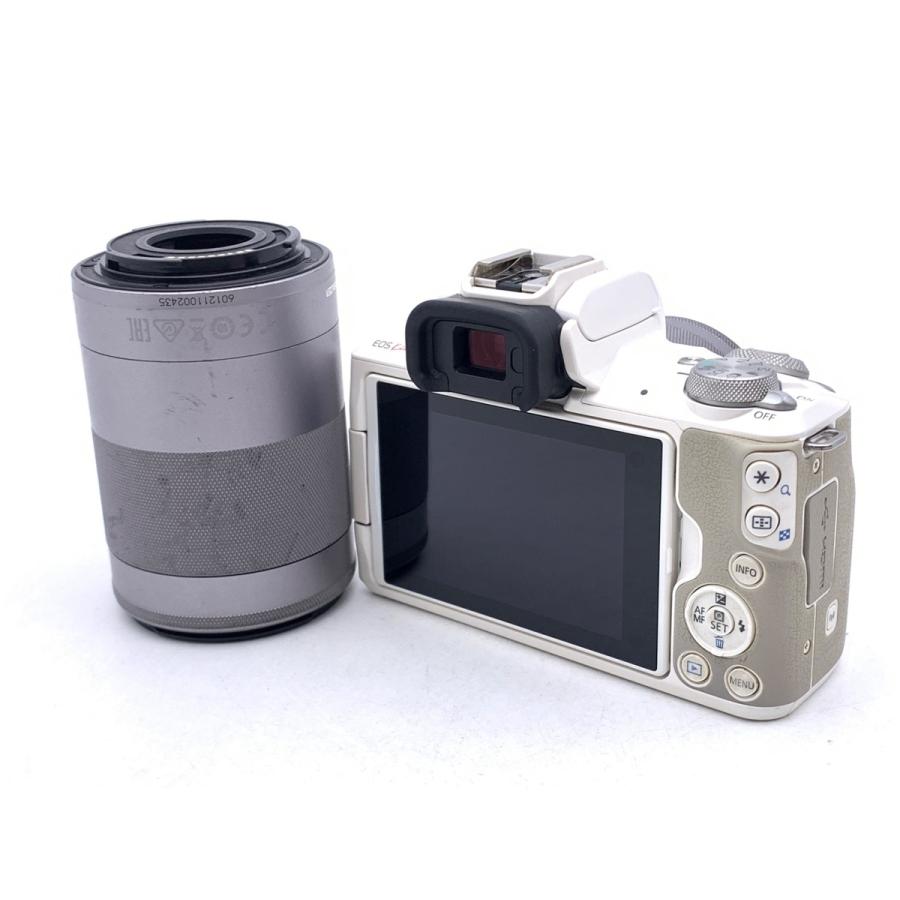 【中古】 【並品】 キヤノン EOS Kiss M ダブルズームキット ホワイト_1