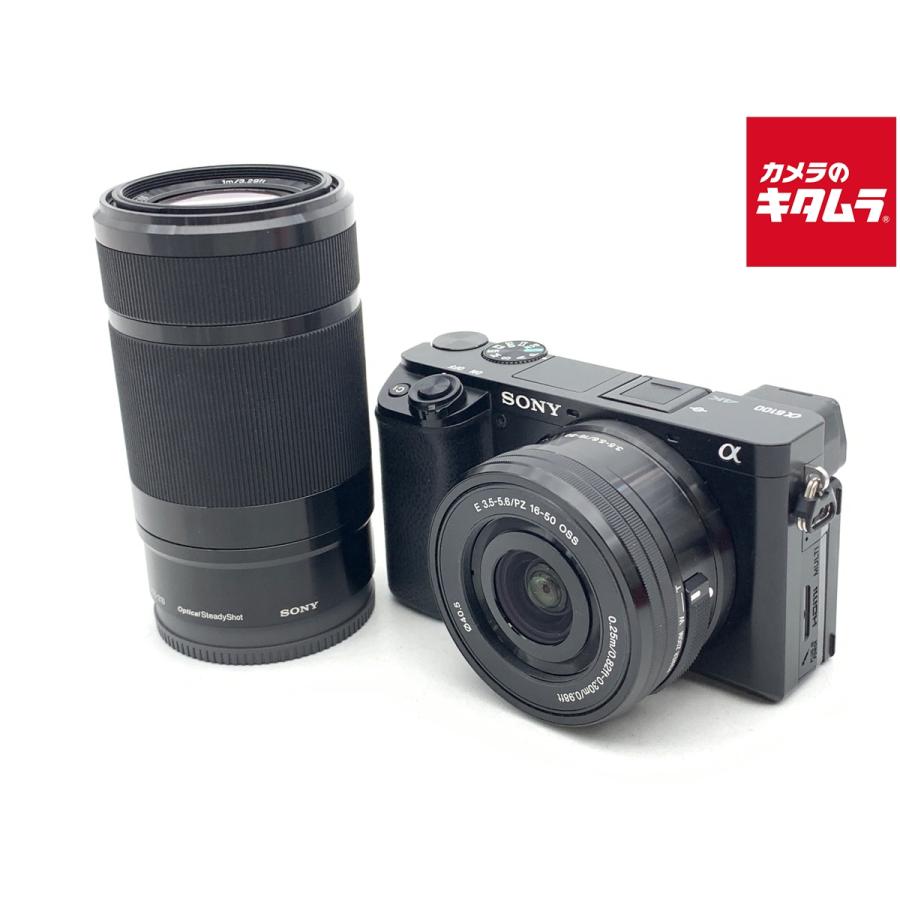 中古】 【並品】 ソニー α6100 ダブルズームレンズキット ブラック
