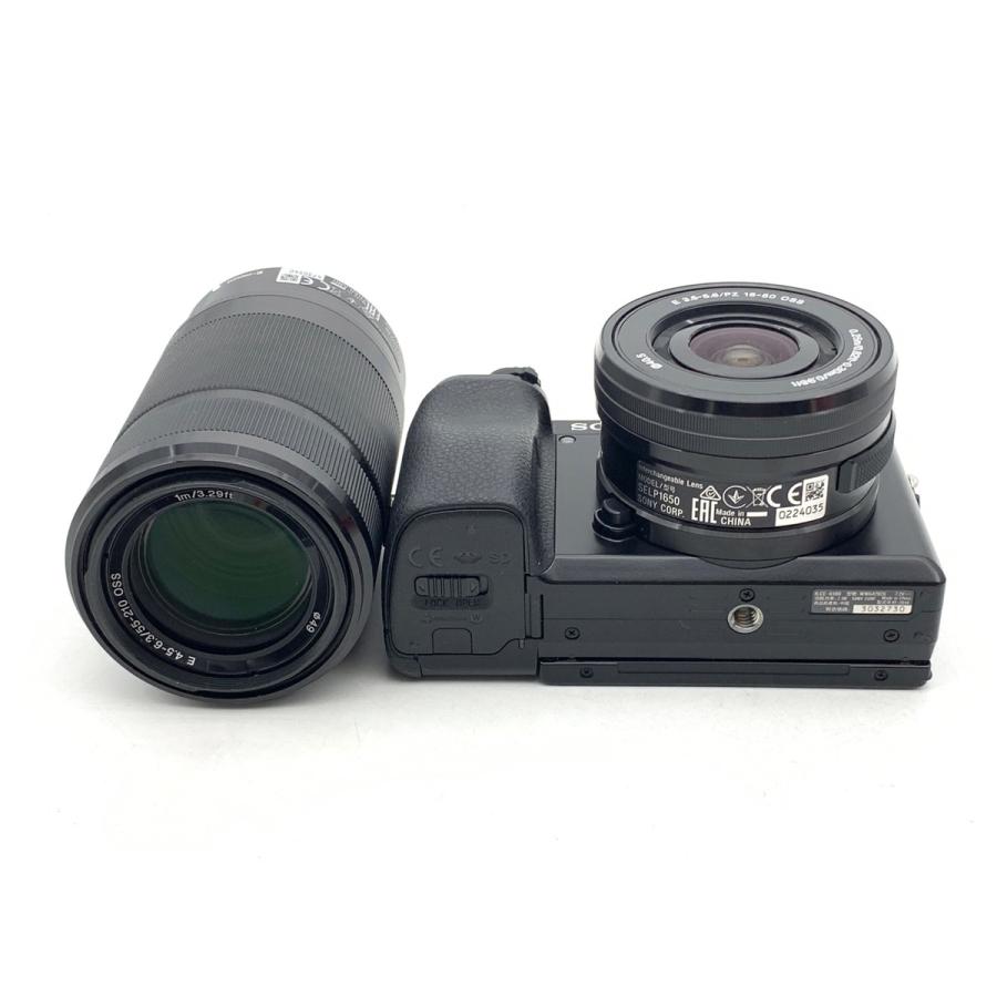 α6100 ダブルズームレンズキットILCE-6100Y カメラケース付 中古】 【並品】 ソニー α6100 ダブルズームレンズキット ブラック