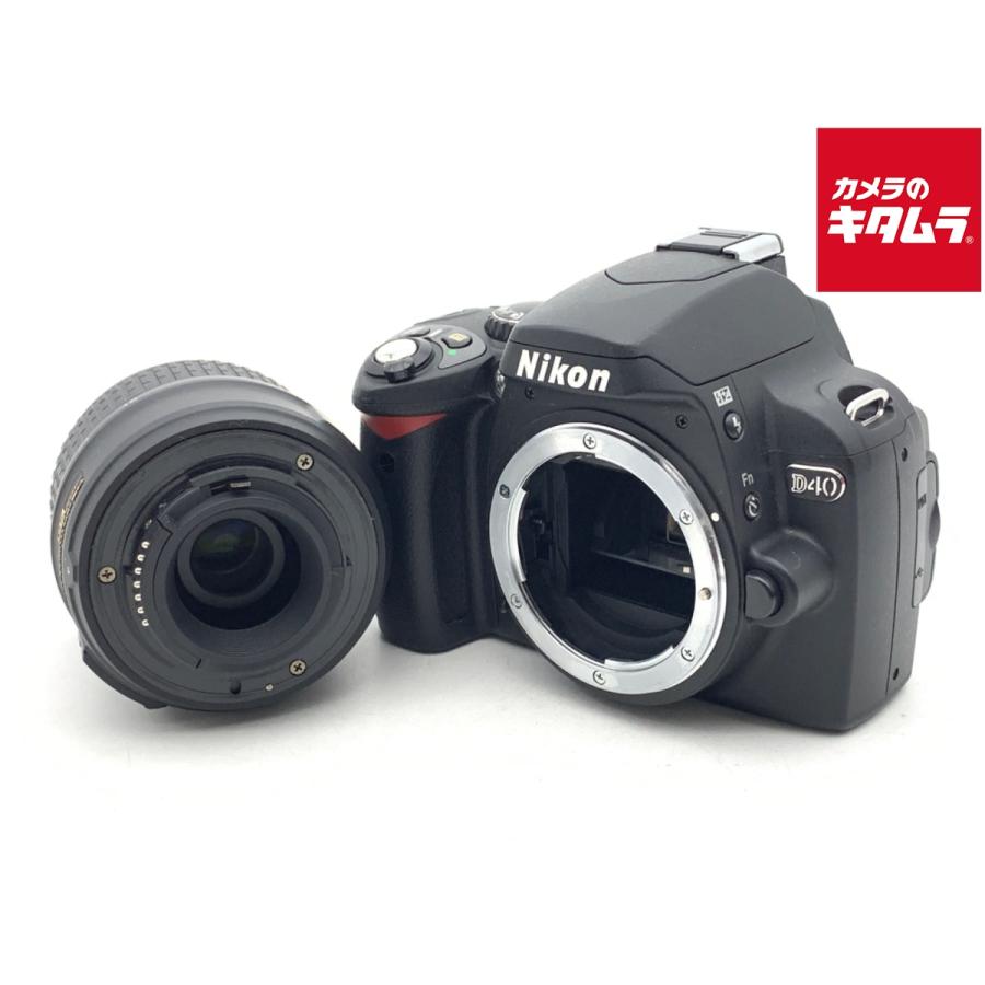 中古】 【並品】 ニコン D40 ブラック レンズキット : カメラの
