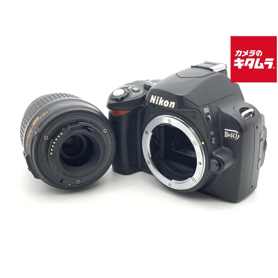 中古】 【並品】 ニコン D40 ブラック レンズキット : カメラの