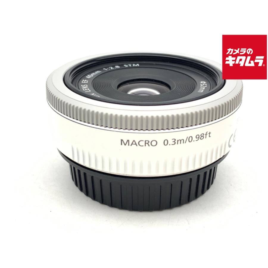 中古】 【良品】 キヤノン EF 40mm F2.8 STM ホワイト : カメラの