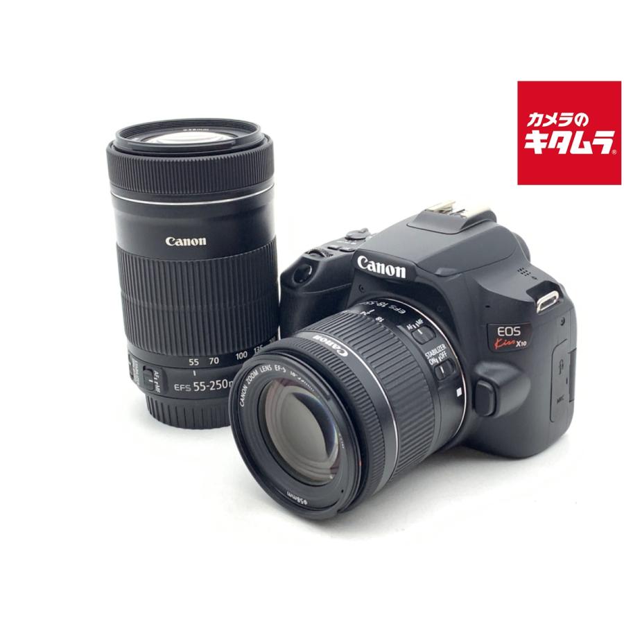 中古】 【並品】 キヤノン EOS Kiss X10 ダブルズームキット ブラック 