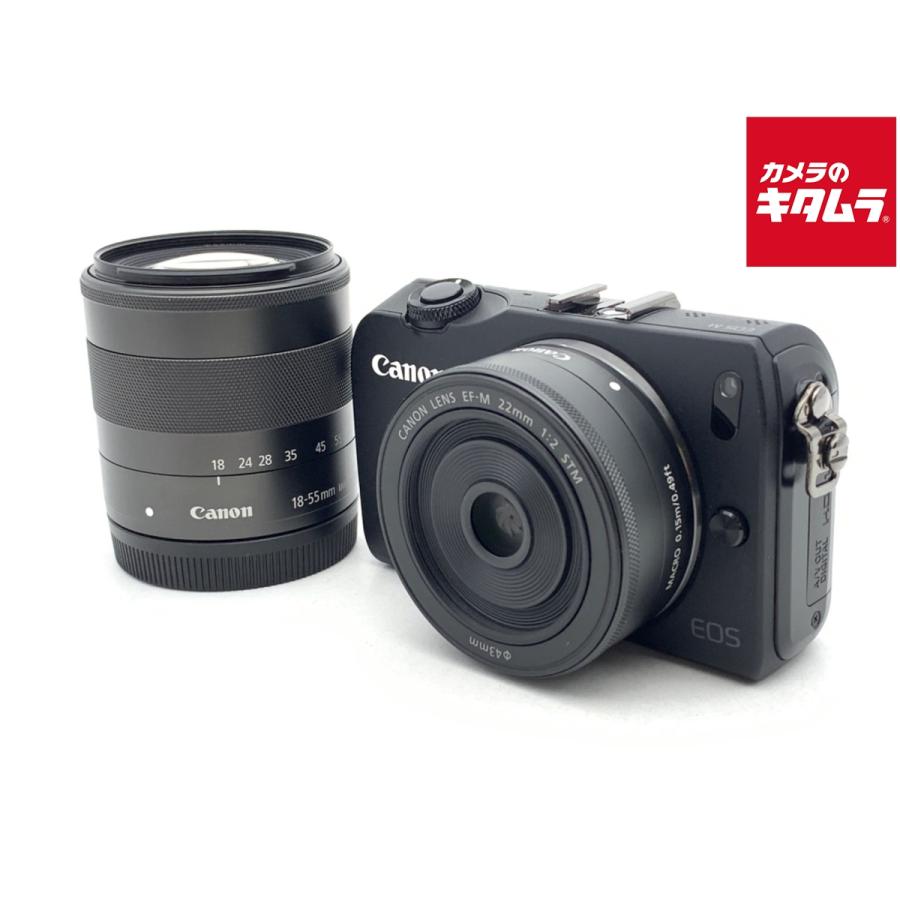 中古】 【良品】 キヤノン EOS M ダブルレンズキット ブラック