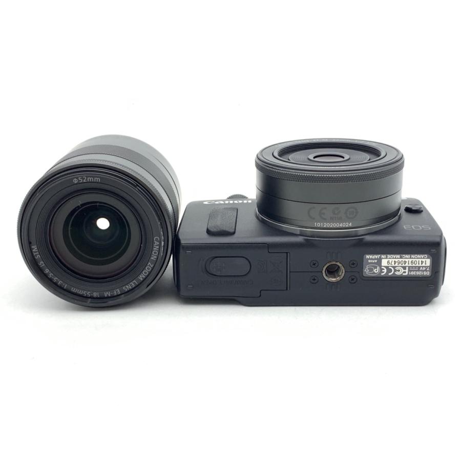 中古】 【良品】 キヤノン EOS M ダブルレンズキット ブラック