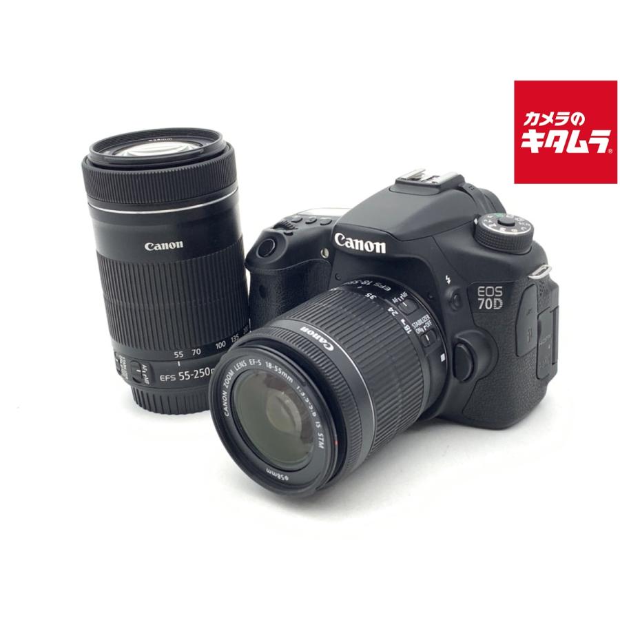 中古】 【良品】 キヤノン EOS 70D ダブルズームキット : カメラの 