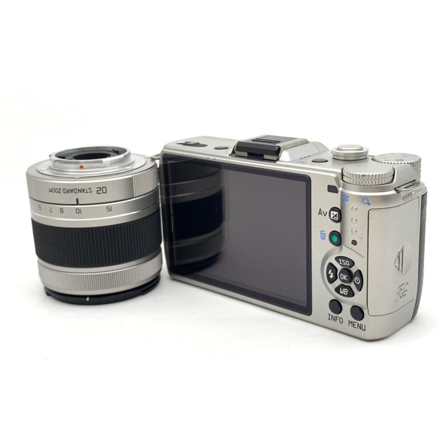 【訳あり】ミラーレス一眼 PENTAX Q10 ズームレンズセット 中古】 【良品】 ペンタックス Q10 ズームレンズキット シルバー