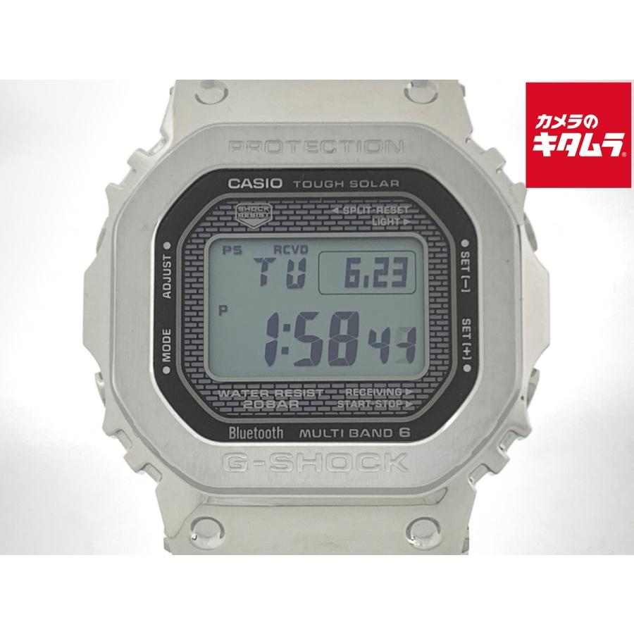 中古】 【美品】 カシオ G-SHOCK シルバー GMW-B5000D-1JF ステンレス
