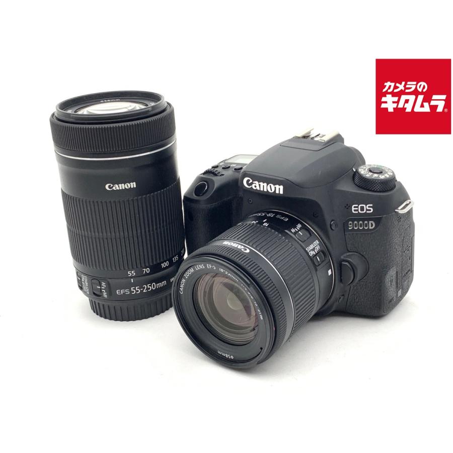 美品 即購入1000円OFF Canon EOS 9000D IS ダブルレンズ 中古】 【並品】 キヤノン EOS 9000D ダブルズームキット : カメラの