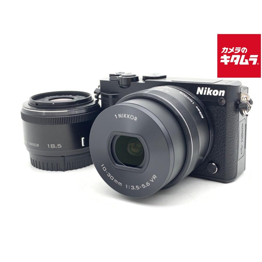 中古】 【良品】 ニコン Nikon1 J5 ダブルレンズキット ブラック