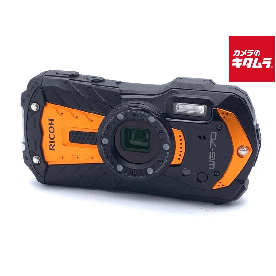 中古】 【並品】 リコー WG-70 オレンジ : カメラのキタムラヤフー店