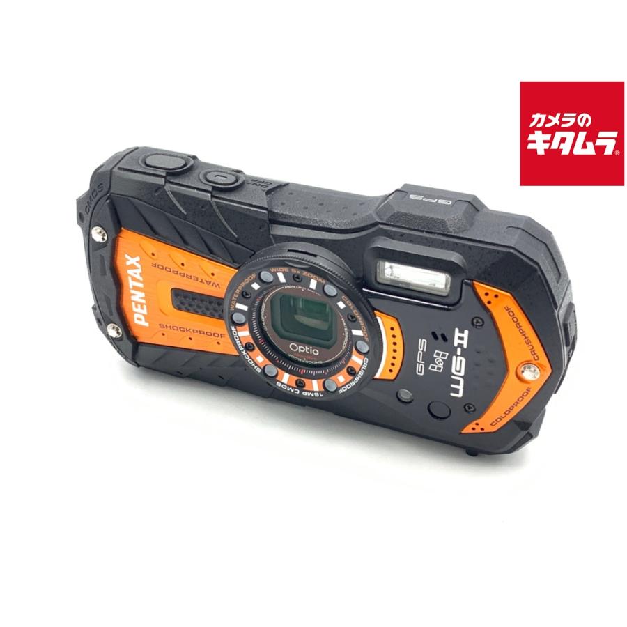 【スマホ転送OK】ペンタックス PENTAX Optio WG-2 オレンジ 中古】 【並品】 ペンタックス Optio WG-2 GPS シャイニー