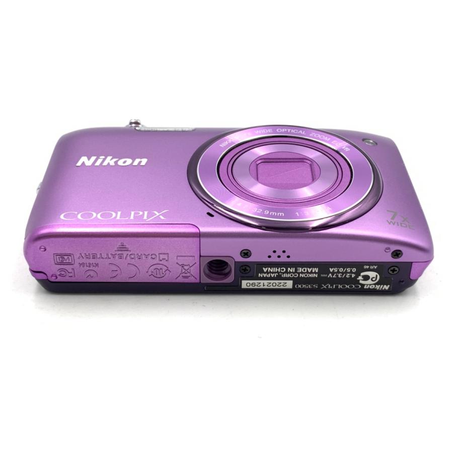 良品＞Nikon COOLPIX S3500 オーキッドパープル｜液晶小傷あり 中古