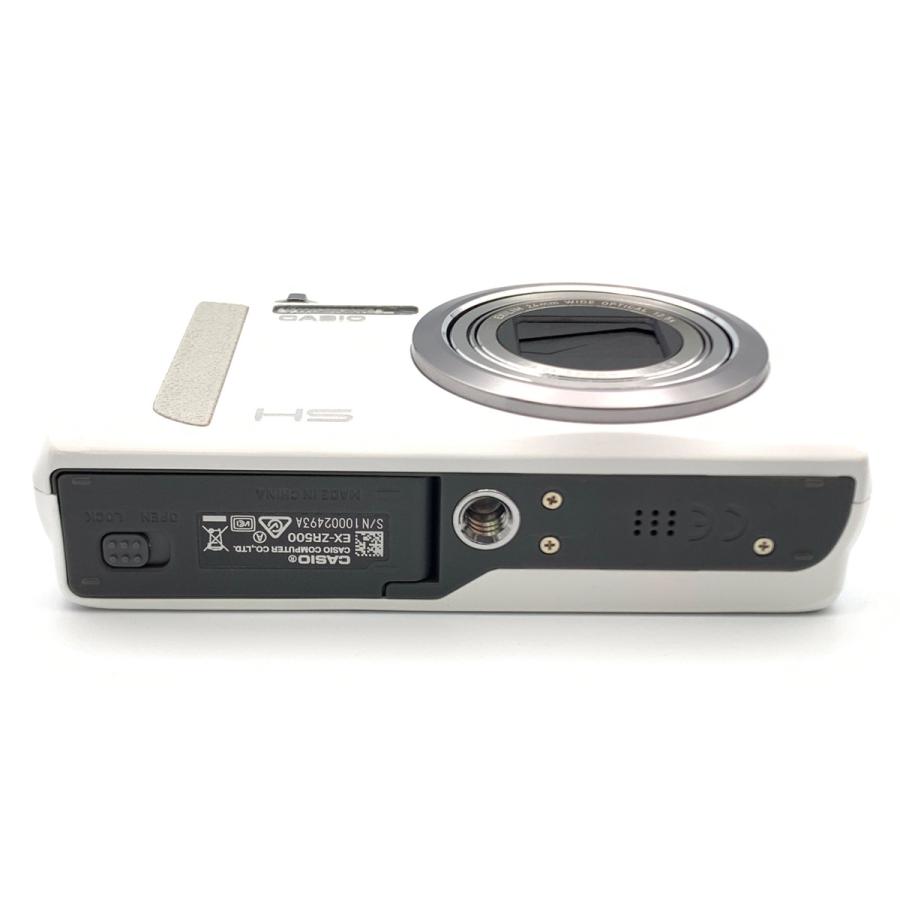 中古】 【並品】 カシオ EXILIM EX-ZR500WE ホワイト : カメラの 