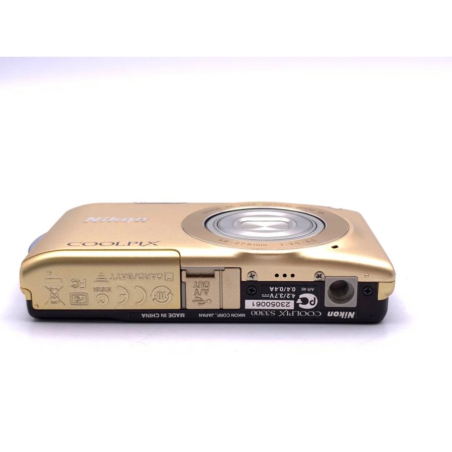 中古】 【良品】 ニコン COOLPIX S3300 スイートゴールド : カメラの