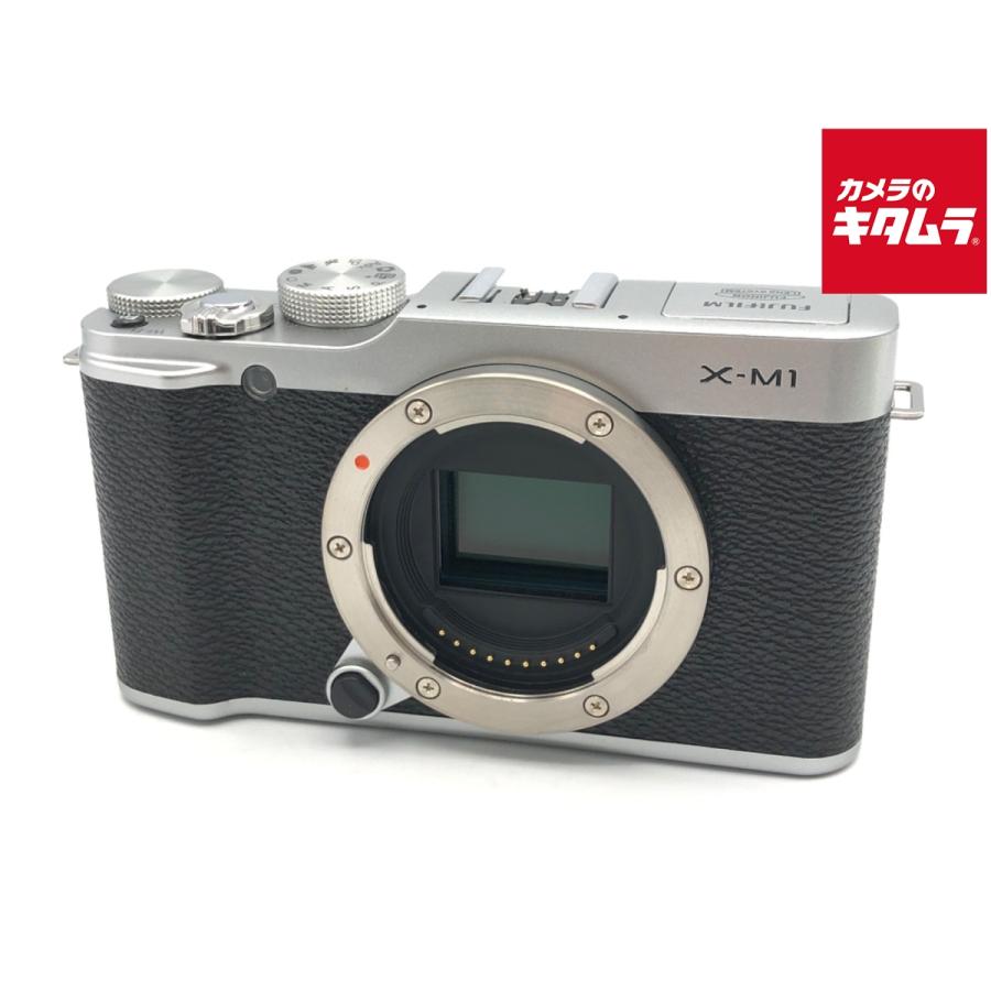 ■ 美品 ■ フジフィルム　FUJIFILM X-M1 シルバー ボディ 中古】 【良品】 フジフイルム X-M1 ボディ シルバー : カメラの