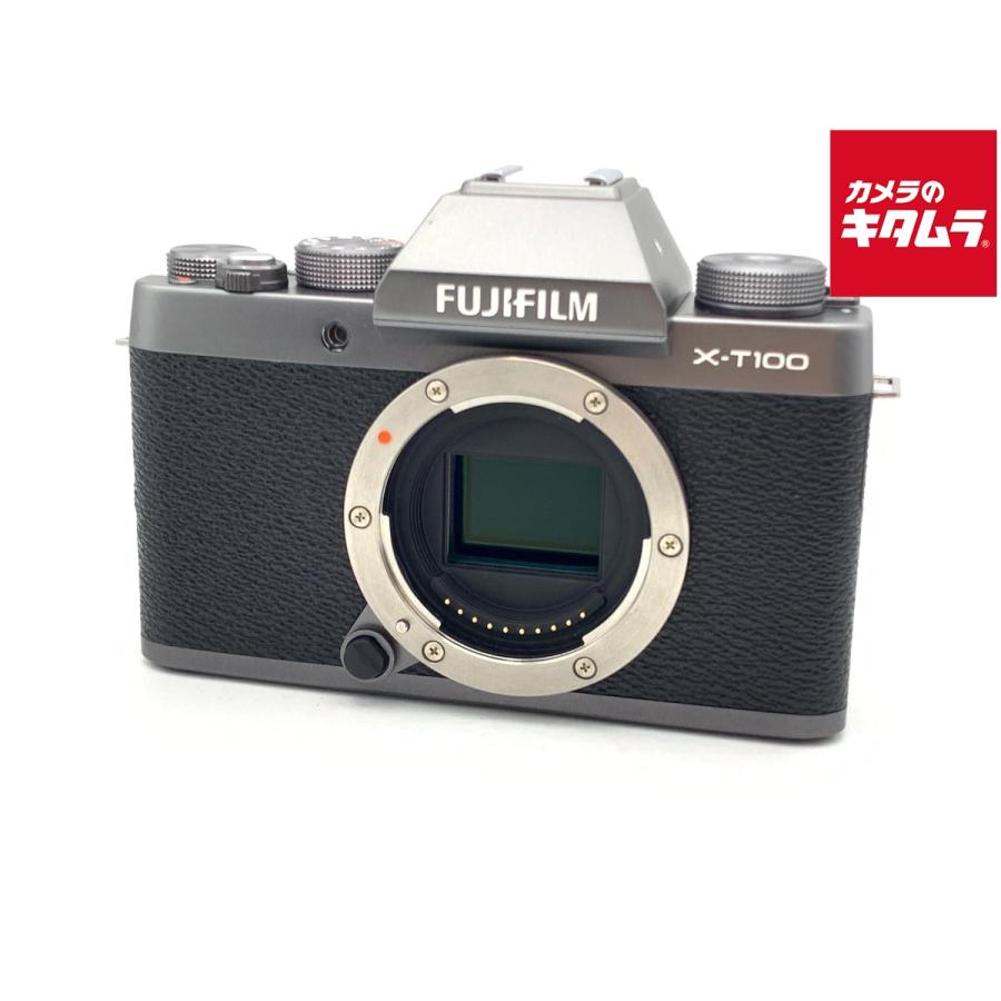 【動作良好】FUJIFILM X-T100 ボディ（ダークシルバー）ストラップ付 FUJIFILM（フジフイルム） 【中古】 【良品】 X-T100 ボディ ダーク