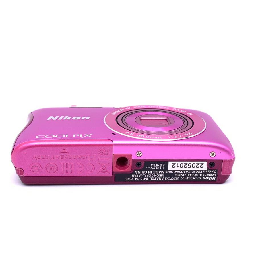ニコン（Nikon） 【中古】 【美品】 COOLPIX S3700PK ピンク : カメラ