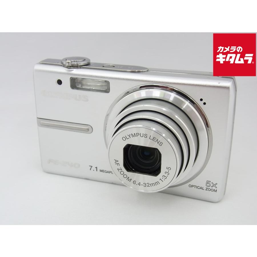 中古】 【難あり品】 オリンパス CAMEDIA FE-240 シルバー : カメラの