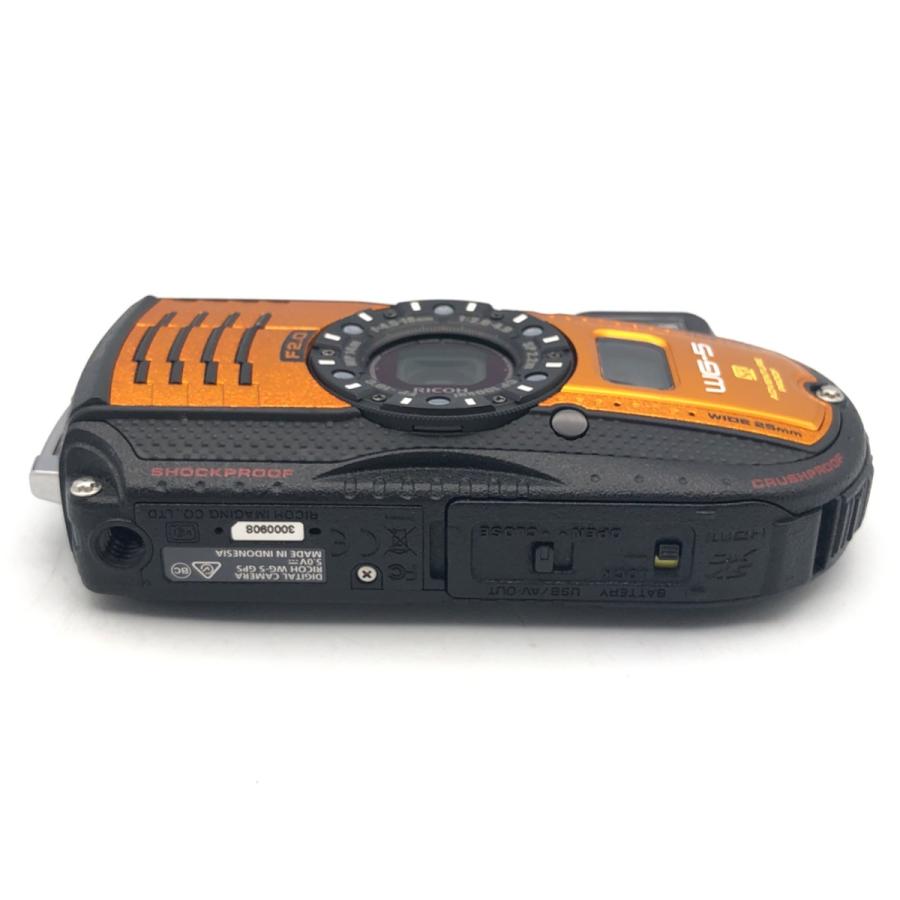 リコー（RICOH） 【中古】 【並品】 WG-5 GPS オレンジ : カメラの
