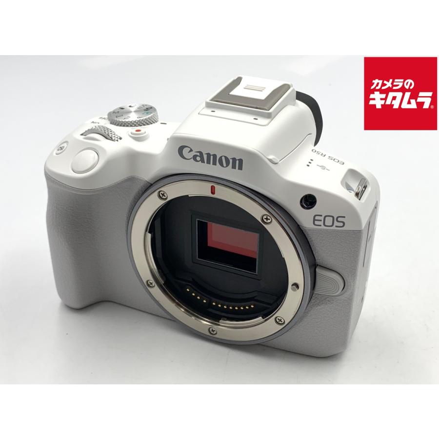 中古】 【美品】 キヤノン EOS R50 ボディ ホワイト : カメラの