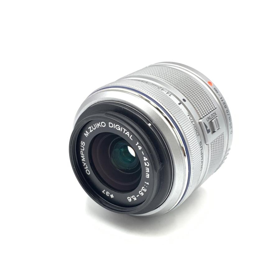 【中古】 【並品】 オリンパス M.ZUIKO DIGITAL 14-42mm F3.5-5.6 II R シルバー