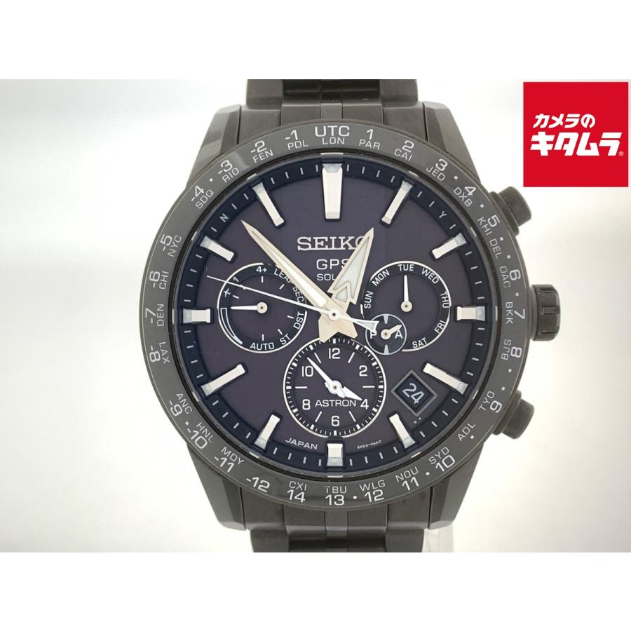 中古】 【良品】 セイコー アストロン ブラック SBXC037/5X53-0AB0 