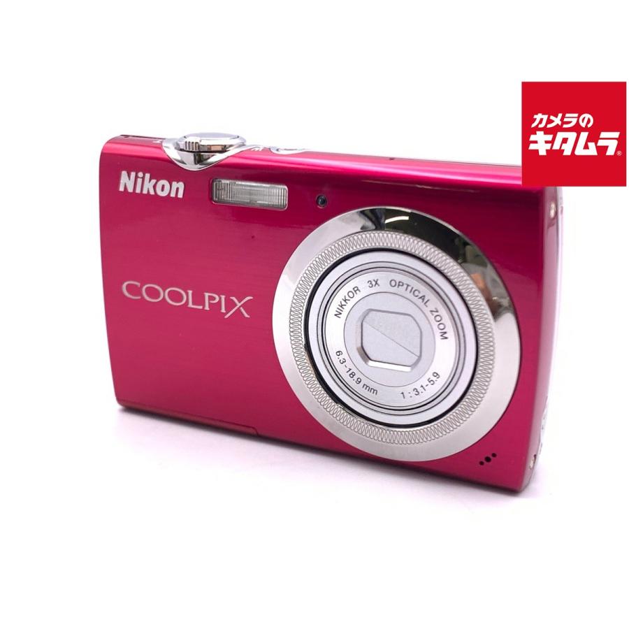 【動作確認済】Nikon COOLPIX S230 ローズレッド 付属品完備 中古】 【並品】 ニコン COOLPIX S230 ローズレッド : カメラの