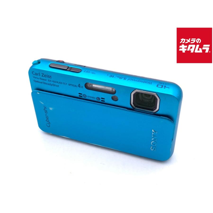 中古】 【並品】 ソニー Cyber-shot DSC-TX10 ブルー : カメラの