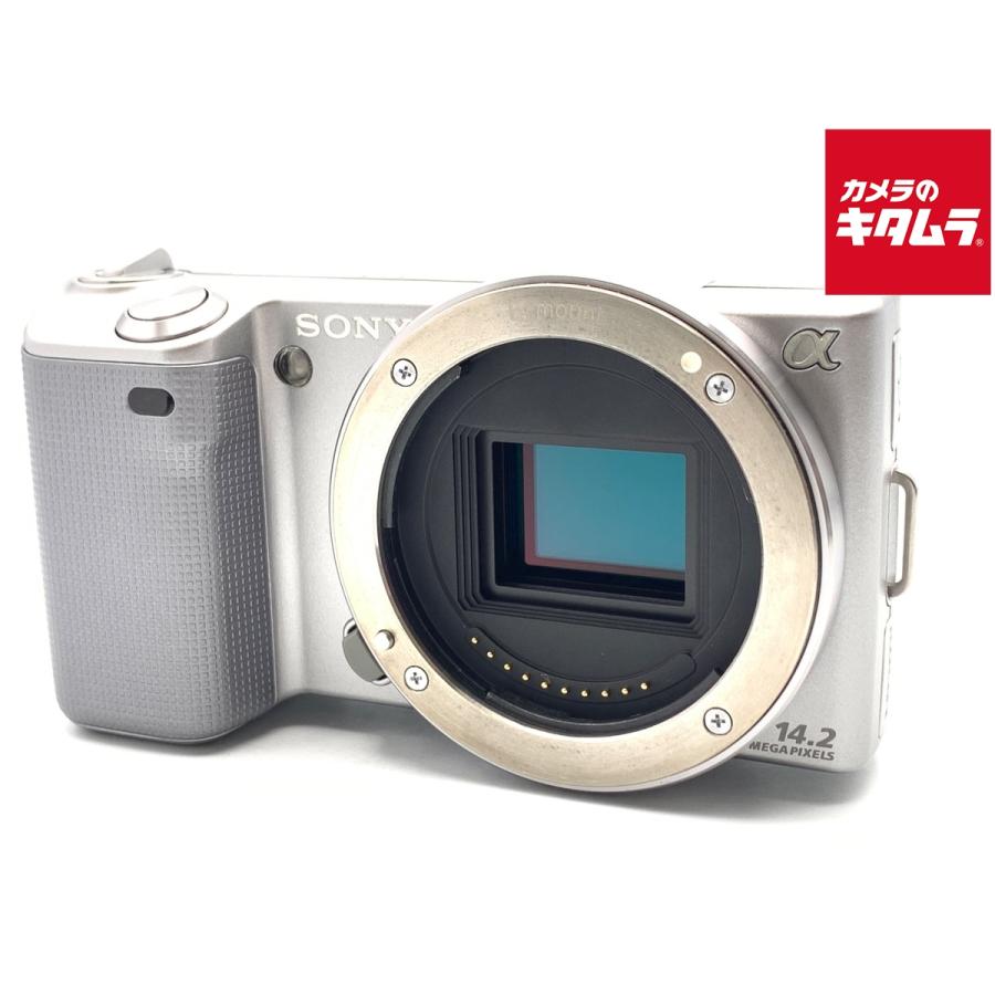 ソニー SONY NEX-5 ボディ シルバー 外箱付き SONY（ソニー） 【中古】 【美品】 α NEX-5 ボディ シルバー : カメラ