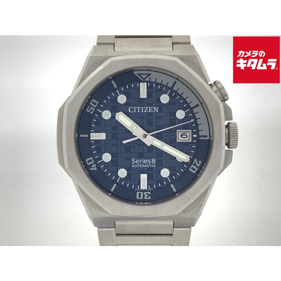 中古】 【並品】 シチズン シリーズ8 ブルー NB6060-58L/9051-009KM01 