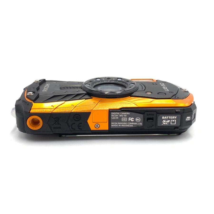 Amazon | RICOH 防水デジタルカメラ RICOH WG-50 オレンジ 防水14m耐