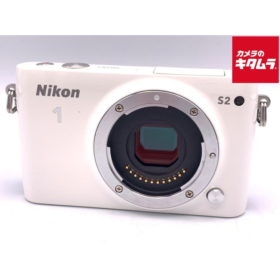 中古】 【並品】 ニコン Nikon 1 S2 ボディ ホワイト : カメラの