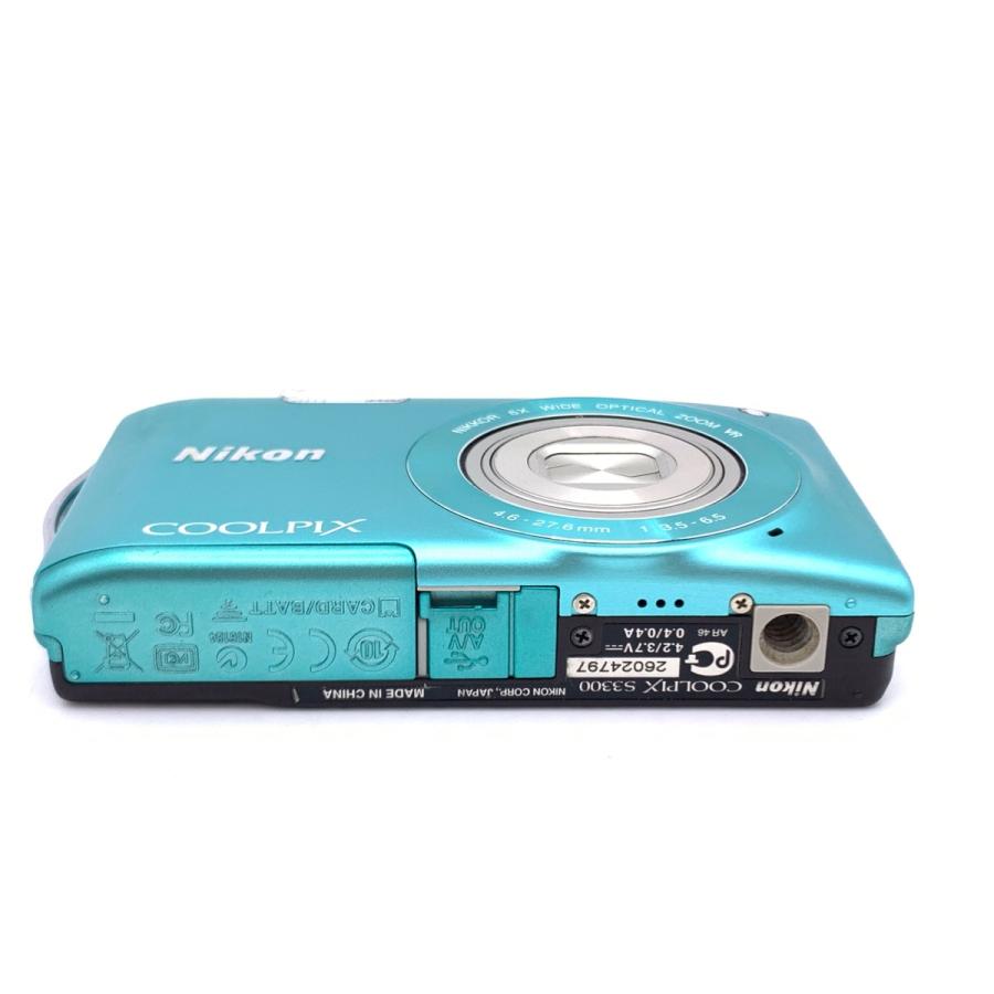 中古】 【並品】 ニコン COOLPIX S3300 ミントグリーン : カメラの