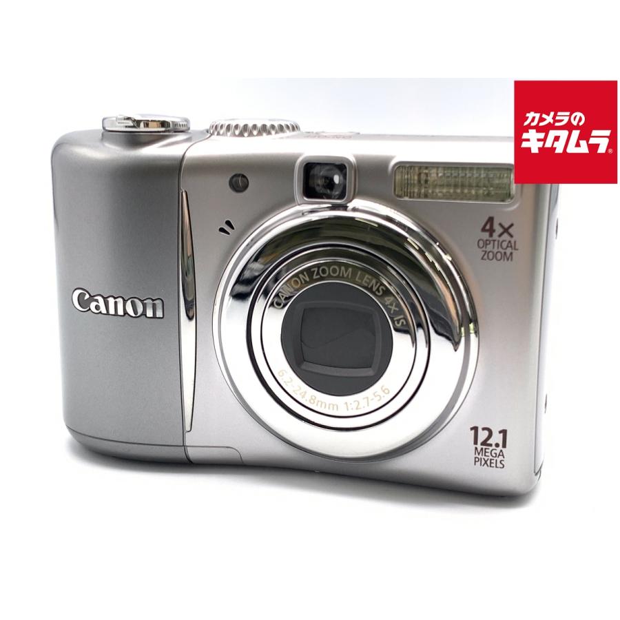 中古】 【良品】 キヤノン PowerShot A1100IS シルバー : カメラの
