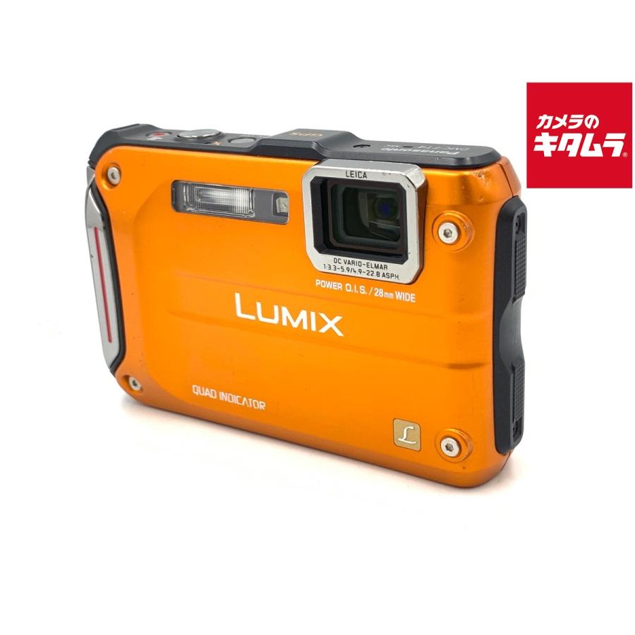 中古】 【並品】 パナソニック LUMIX DMC-FT4 サンライズオレンジ
