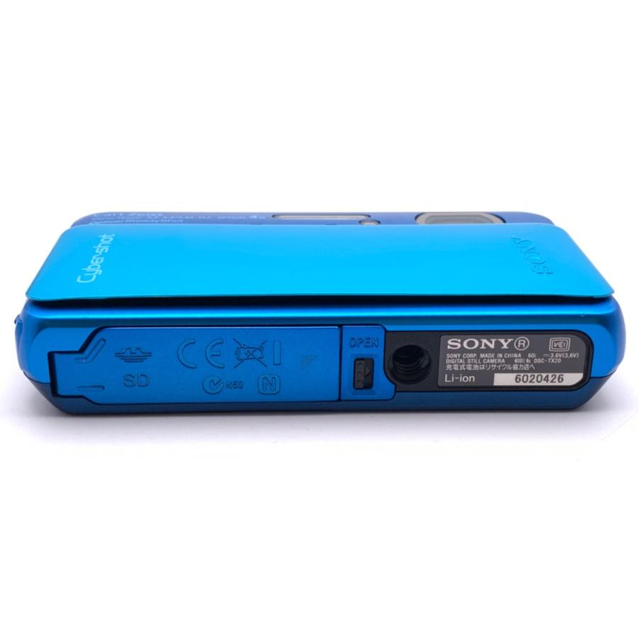 中古】 【並品】 ソニー Cyber-shot DSC-TX20 LC ブルー : カメラの