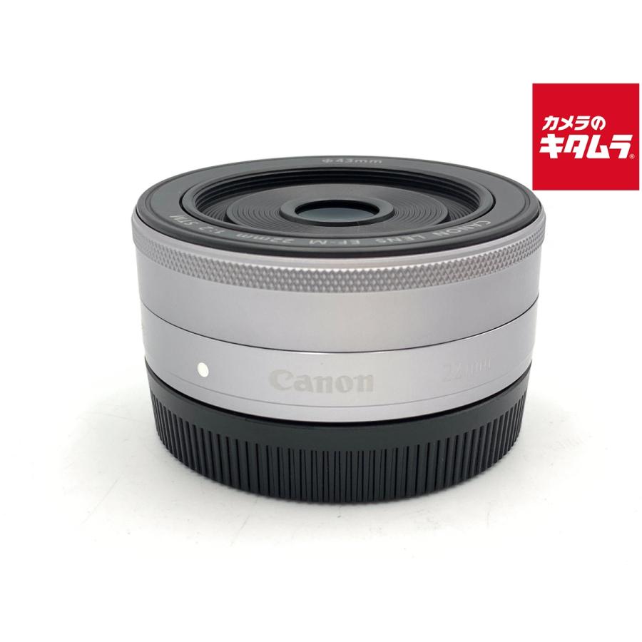 Canon EF-M22mm F2 STM シルバー 美品 中古】 【良品】 キヤノン EF-M22mm F2 STM シルバー : カメラの