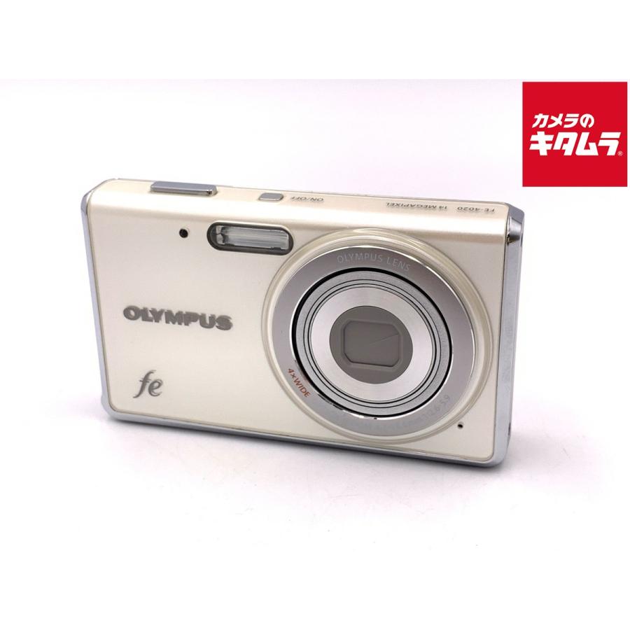 中古】 【良品】 オリンパス FE-4020 パールホワイト : カメラの