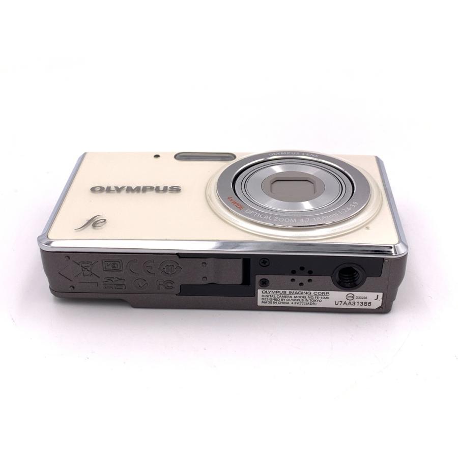 中古】 【良品】 オリンパス FE-4020 パールホワイト : カメラの