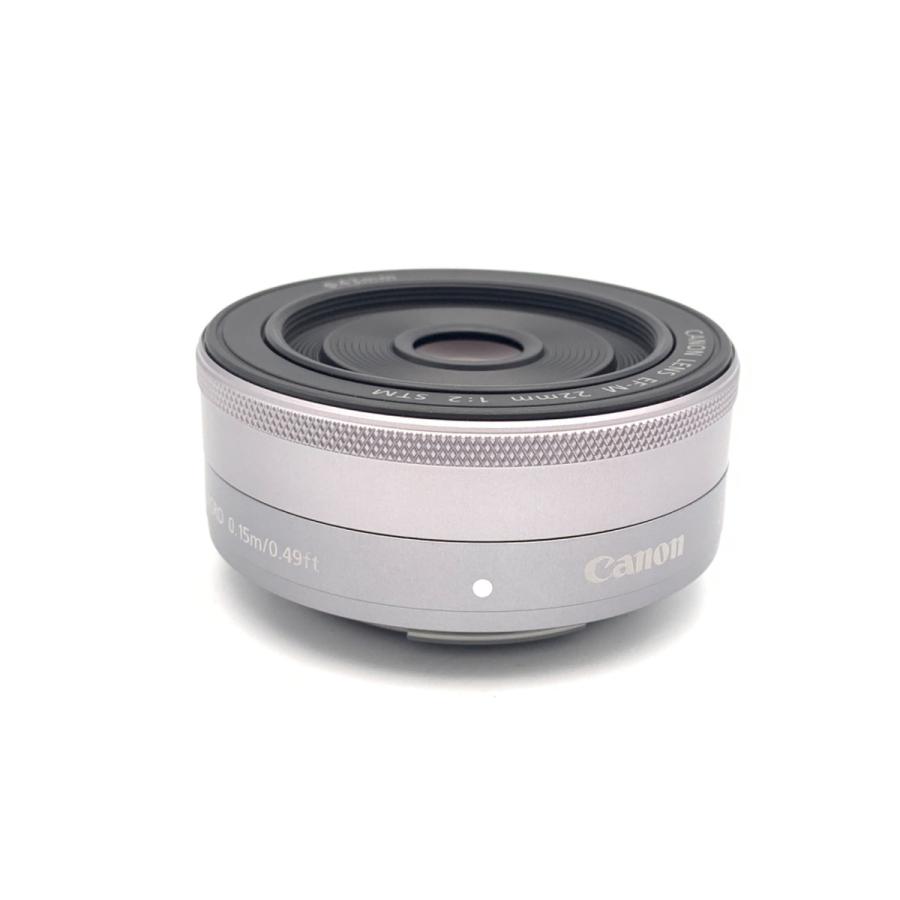 中古】 【並品】 キヤノン EF-M22mm F2 STM シルバー : 2446590010032 