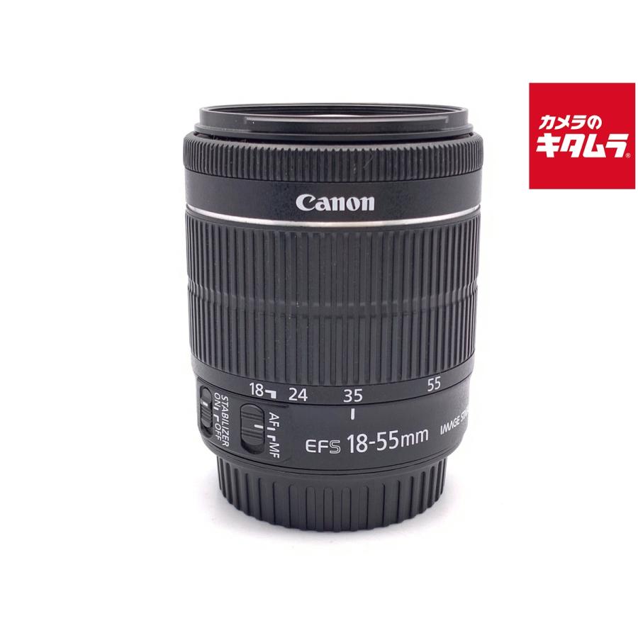 中古】 【良品】 キヤノン EF-S18-55mm F3.5-5.6 IS STM : カメラの 
