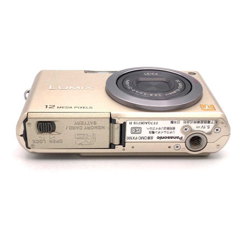 中古】 【良品】 パナソニック LUMIX DMC-FX100-N ゴールド : カメラの
