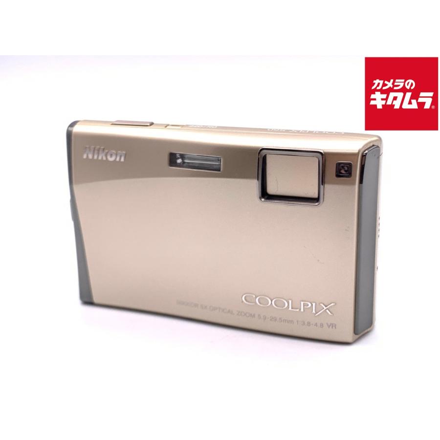 中古】 【並品】 ニコン COOLPIX S60 リッチゴールド : カメラの