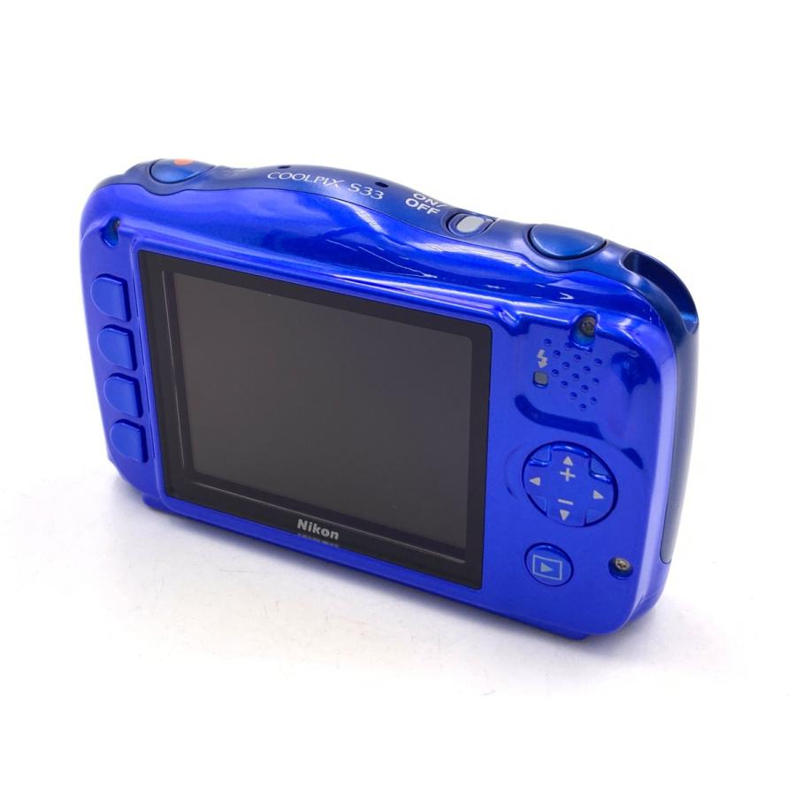 【美品】Nikon COOLPIX S33 ブルー　動作確認済 Amazon | Nikon デジタルカメラ S33 防水 1317万画素 S33 ブルー S33BL