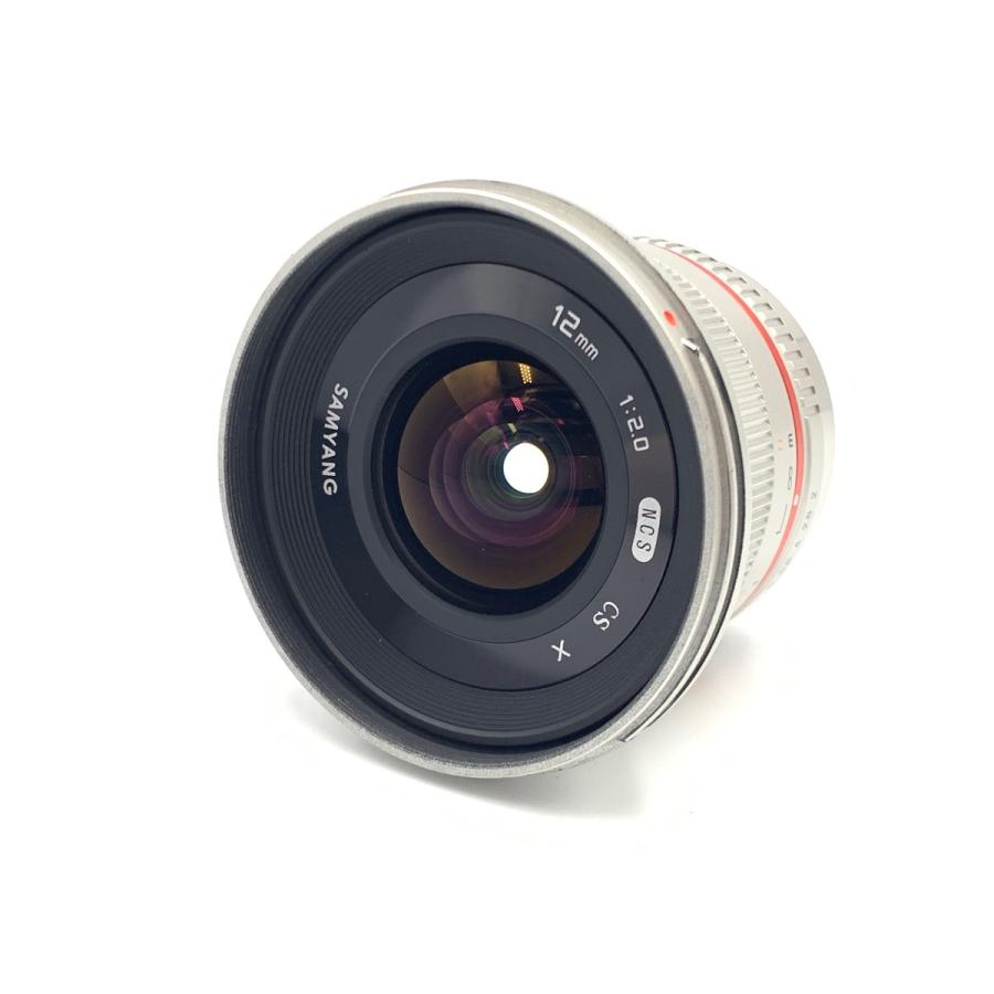 中古】 【並品】 サムヤン 12mm F2.0 NCS CS フジフイルムX シルバー